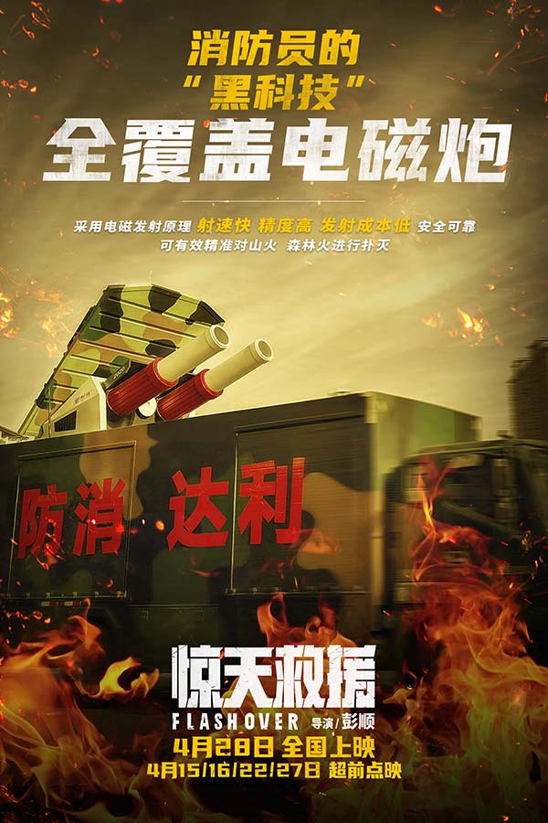 五一灾难动作巨制《惊天救援》曝制作特辑 杜江王千源率全员戴20斤空呼深入火海(图1)